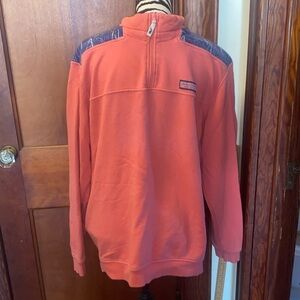 Vineyard Vines red and blue Nautical 1/4 zip pullover size medium
